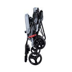 IBIYAYA Double Decker Pet Stroller for Multiple Pets - Silver Grey
