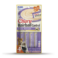 Inaba Churu Cats Treats Hairball Control Tuna Recipe (4pcs/pack)