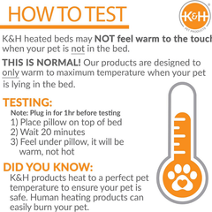 K&H Thermo Kitty Heated Bed Fashion Mocha 45cm 4w