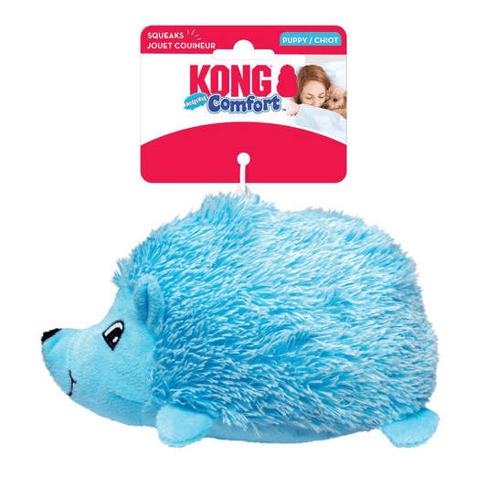 KONG Comfort Hedgehug Puppy Medium Dog Toys Assorted Colours