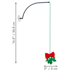 KONG Holiday Connects Window Mistletoe Cat Teaser Toy