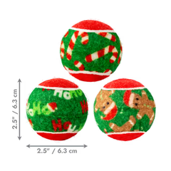 KONG Holiday Squeakair Balls Medium Dog Toy 6 Pack