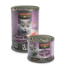 Leonardo Quality Selection Rich in Rabbit Cat Wet Food Can