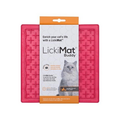 LickiMat Buddy Slow Feeder Mat Pink