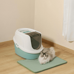 M-PETS DUPLEX Cat Litter Mat Green