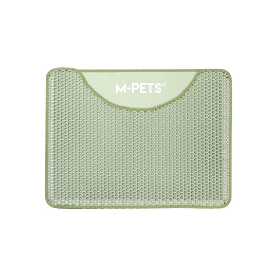M-PETS DUPLEX Cat Litter Mat Green