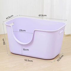 Mango Extra Size High Edge Ultra-light Weight Cat Litter Box For Large Cat