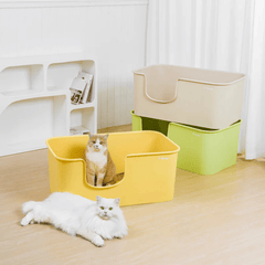 Mango Open Oversized Splash-Proof Giant Cat Litter Box