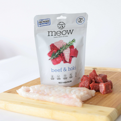THE NEW ZEALAND NATURAL Meow Beef and Hoki Freeze Dried Cat Food