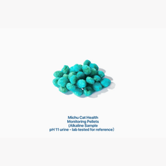 Michu Cat Health Monitoring Pellets - Colour Changing Indicators For Home Urine Testing