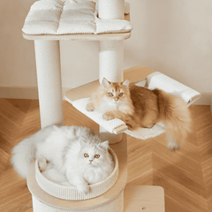 Michu Luna Multi-Layer Solid Wood Cat Nest Tree - Shipping Only