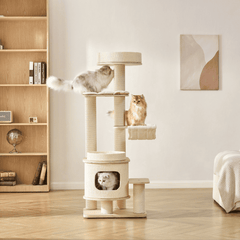 Michu Luna Multi-Layer Solid Wood Cat Nest Tree - Shipping Only