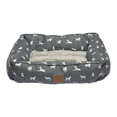 Mog and Bone Bolster Bed Grey Dog Small