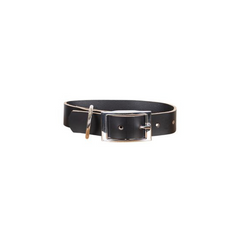 MOG AND BONE Genuine Leather Collar BLack