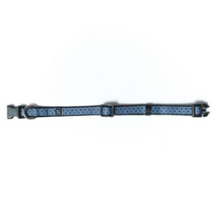 MOG AND BONE Neoprene Collar Navy Ikat