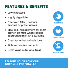 Natural Animal Solutions Goat Milk Powder Pro Vita Lac 200g