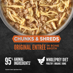 Orijen Chunks & Shreds Original ENTRÉE in Bone Broth Cat Wet Food Can 85g