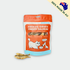PAWCKET Freeze Dried Raw Finger Salmon Dog Cat Treats 50g