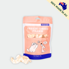 PAWCKET Freeze Dried Raw Prawn Dog Cat Treats 25g