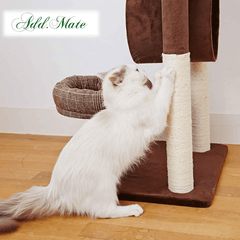 Petio Add Mate Check Cat Scratching Tree Tower Mid 102cm