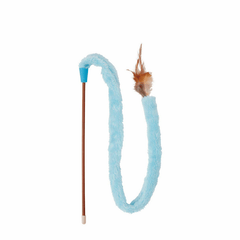 Petio Cat Teaser Wand Fluffy Wriggle Blue