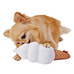 Petio Cool Plush Squeaker Dog Toy – Ice Cream