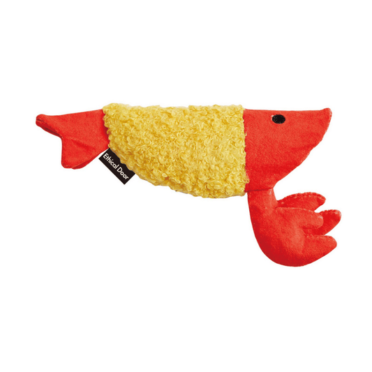 Petio Ethical Door Squeaker Dog Toy Shrimp