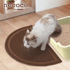 Petio Necoco Cat Litter Toilet Mat Brown