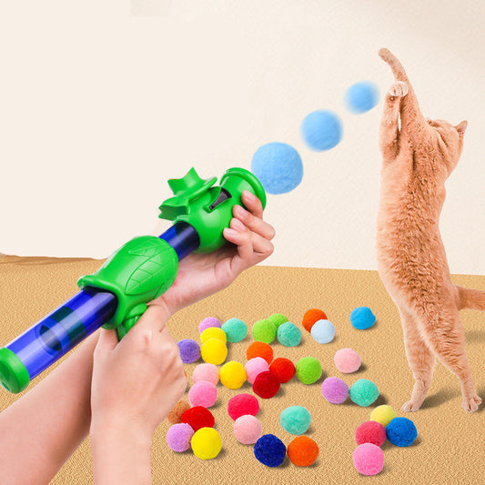 Pikapet Ball Launching Gun Interactive Cat Toy - Multiple Shot