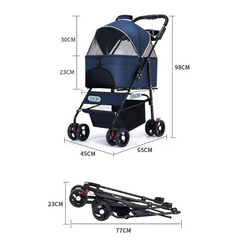 Pikapet Foldable Pet Stroller