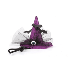 Pikapet Halloween Pet Bat Witch Hat Purple