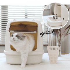 Pikapet Portable Hooded Cat Litter Box
