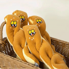 Pikapet Treat-Hiding Snuffle Bread Squeezing Dog Toy