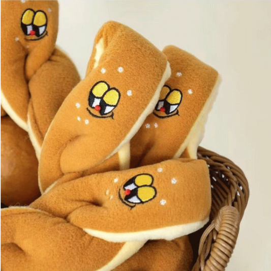 Pikapet Treat-Hiding Snuffle Bread Squeezing Dog Toy