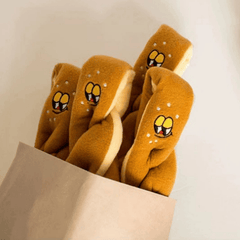 Pikapet Treat-Hiding Snuffle Bread Squeezing Dog Toy