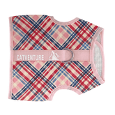 Princess Honeybelle X Catventure - Escape Proof Cat Harness - Pink Tartan