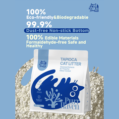 Purr Haven Eco Tapioca and Seaweed Extract Cat Litter 2.5.kg