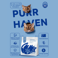 Purr Haven Eco Tapioca and Seaweed Extract Cat Litter 2.5.kg