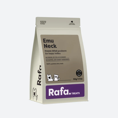 RAFA Raw Freeze-Dried Cat & Dog Treats Human-Grade Emu Neck 50g