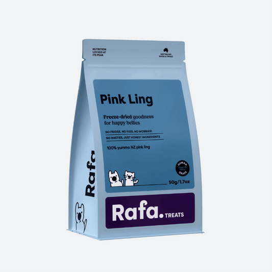RAFA Raw Freeze-Dried Cat & Dog Treats Human-Grade Pink Ling 50g