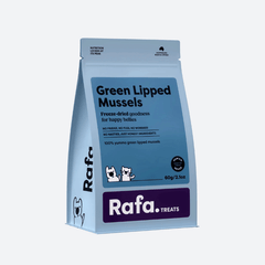RAFA Raw Freeze-Dried Cat & Dog Treats Human-Grade Green Lipped Mussels 60g
