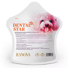 RANOVA Dental Star Freeze Dried Dog Teeth Cleaning Treats 45g