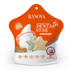 RANOVA Dental Star Freeze Dried Dog Teeth Cleaning Treats 45g