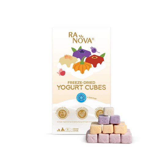 RANOVA Dog and Cat Treats Freeze Dried Yogurt Cubes Mix Flavour 40g