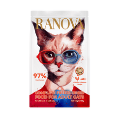 RANOVA Freeze Dried Adult Cat Food Chicken and Salmon Recipe 450g