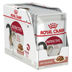 Royal Canin Adult Instinctive Gravy Wet Cat Food Pouches 12 x 85g