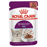 Royal Canin Adult Sensory Feel Wet Cat Food Pouches in Gravy 12 x 85g