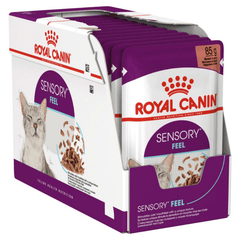 Royal Canin Adult Sensory Feel Wet Cat Food Pouches in Gravy 12 x 85g