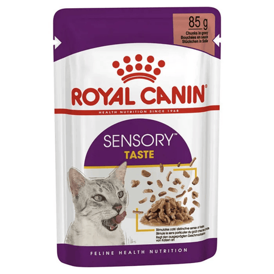 Royal Canin Adult Sensory Taste Wet Cat Food Pouches in Gravy 12 x 85g