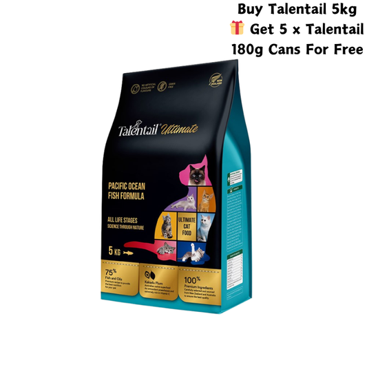 Talentail Ultimate Pacific Ocean Fish Cat Food For All Life Stages 5Kg